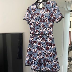 Adelyn Rae-Lace fit n flare dress-XS